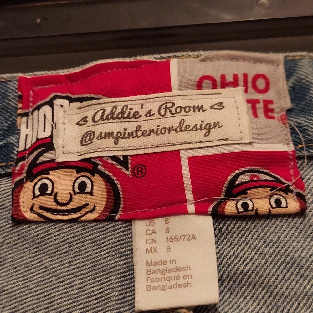 Women's Addie's Room Ohio State denim skirt - Picture 5 of 8
